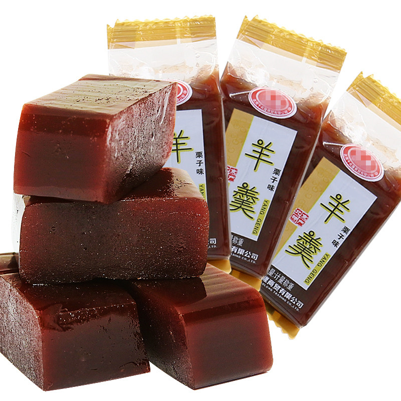 北京特产小吃栗羊羹红豆原味手工