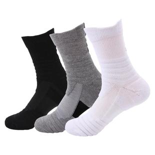 精英男款篮球袜专业中筒实战短筒袜子毛巾底球员版低帮专业纯白高