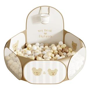 BABYGO可折叠宝宝海洋球池儿童帐篷游戏池婴儿童彩色球小投手球池