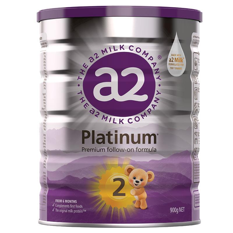 澳洲代购A2婴儿奶粉二段6-12个月宝宝牛奶粉900g白金配方platinum