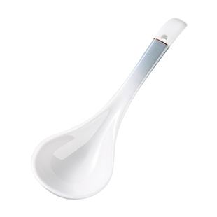 千年恋木陶瓷长柄家用大汤勺加厚防烫高颜值餐具耐高温盛汤勺子