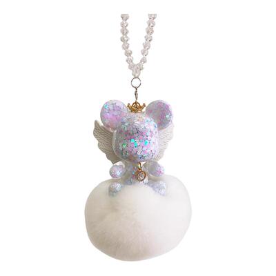 网红小熊车天使ins风内饰挂件