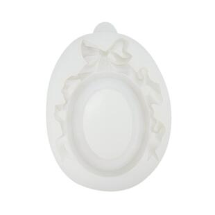 欧式相框翻糖硅胶模具甜品台装饰蝴蝶结复古边框镜框香薰石膏模具