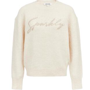 Vero Moda针织衫2025冬季新款字母钉珠宽松圆领软糯亲肤325413035