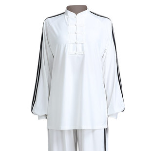 日常可穿太极服女款新款秋冬长袖八段锦练功服女运动套装男士秋季