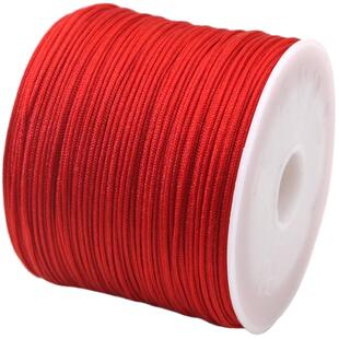 不褪色本命年红绳编织手链中国结线绳项链吊坠玉线diy编手绳材料