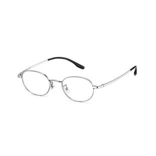 loho超轻纯钛小框近视眼镜女书呆子椭圆镜框高智感镜架刘亦菲同款