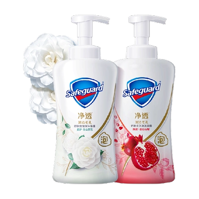 舒肤佳红石榴山茶花泡沫沐浴露