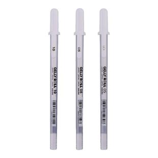 日本sakura进口樱花高光绘画笔学生用手绘美术高光白笔画画专用白色笔白字儿童细头水彩留白不掉色防水勾线笔