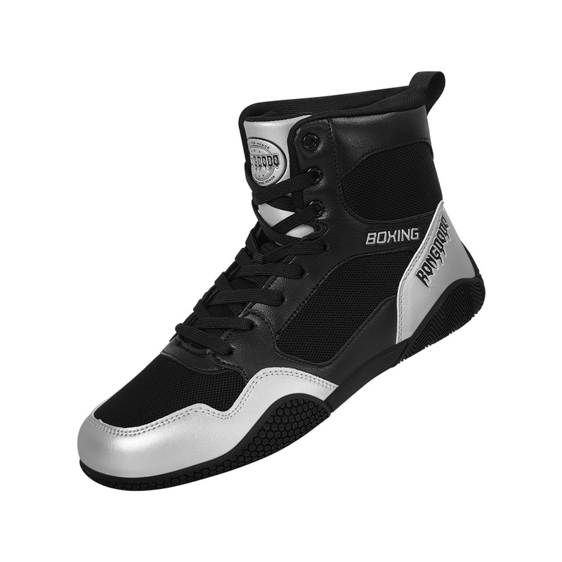 拳击鞋青少年高帮摔跤鞋室内训练