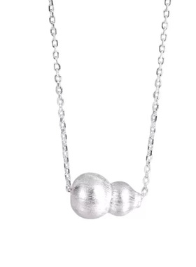 银葫芦通体S925纯银新中式锁骨链