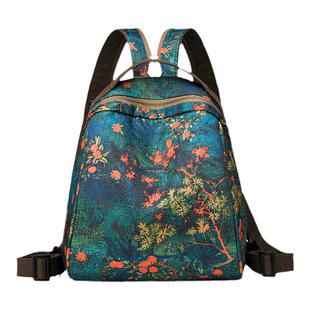 时尚小巧双肩包女夏季迷你背包尼龙布防泼水多功能胸包轻便贝壳包