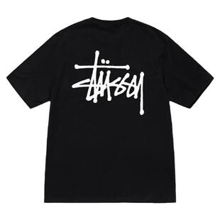 正品现货Stussy Basic Logo Tee经典基础巡游字母logo短袖T恤男女