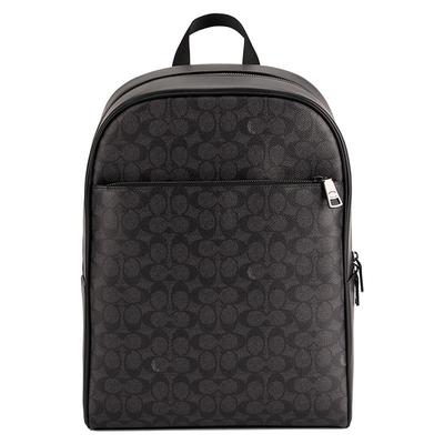 [圣诞礼物]COACH/蔻驰奥莱男士经典标志老花OWEN 双肩包背包通勤