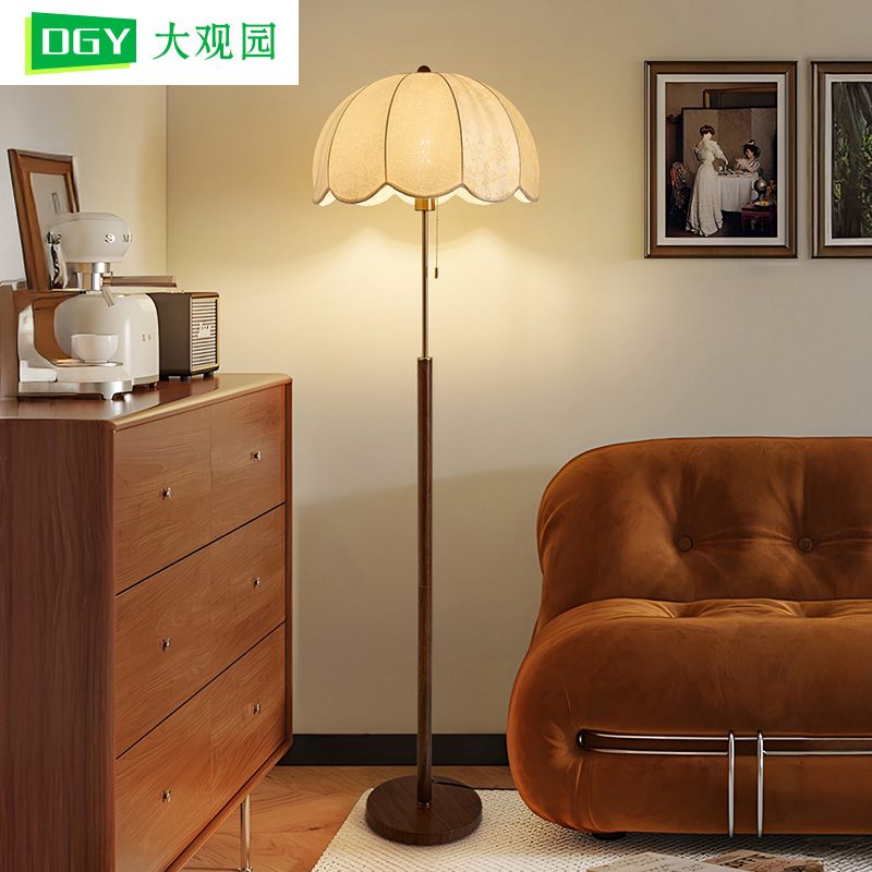 23中古风落地灯复古客厅沙发极氛围L138卧室装饰灯灯床头简装饰护