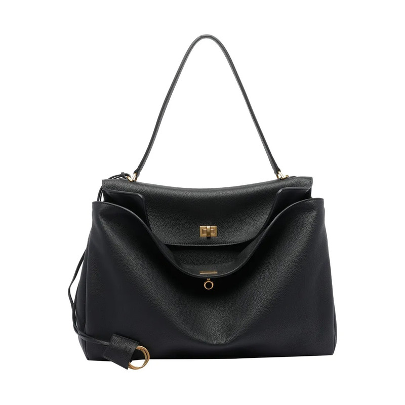 BALENCIAGA 巴黎世家女士大号rodeo 黑色单肩包 26早春意大利代购