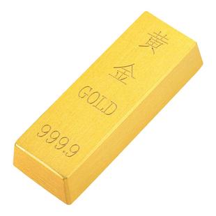 黄铜仿真金条金店同款实心道具招财摆件开业乔迁高档礼物定制logo