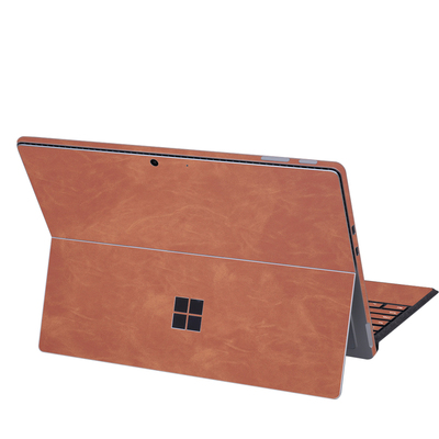 适用微软平板电脑高端皮革贴膜