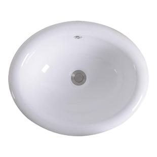 台上盆半嵌入式椭圆形台中盆家用陶瓷盆卫生间洗手盆洗脸盆台下盆