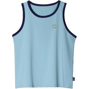 胖童背心男童莫代尔棉夏季薄款加肥加大码青少年男孩工字跨栏背心