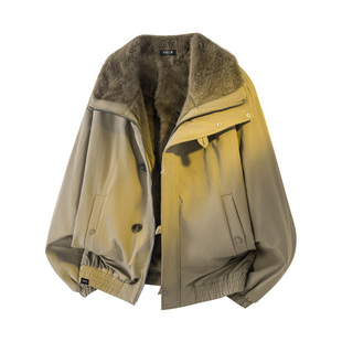 it :5cm/FIVECM潮牌座山雕棉服外套男士2026冬季复古加绒棉衣夹克