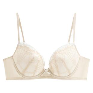 华歌尔Wacoal 蕾丝透气薄款舒适软钢圈文胸内衣女 WB34C4