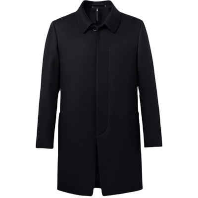 羊绒柴斯特中长款毛呢男外套大衣