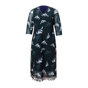 【轻薄网纱】美丽客栈绮静夏新款新中式长款复古连衣裙女大码胖mm