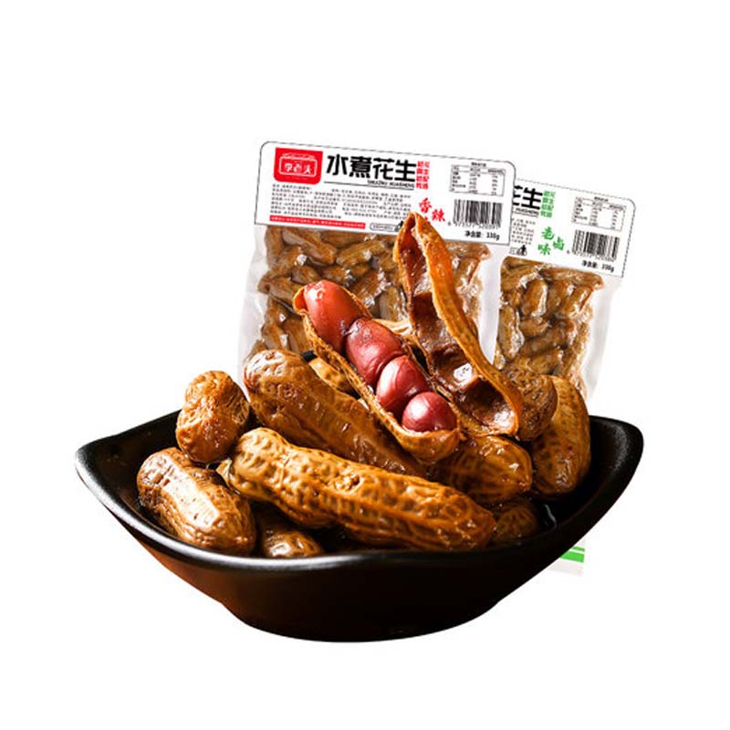 李老头水煮花生香辣带壳卤汁