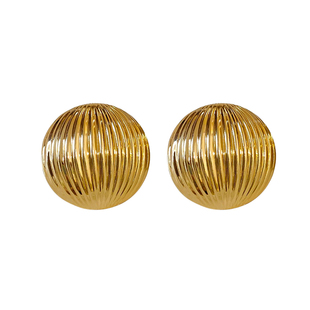 夸张大耳钉高级感小众独特金色圆形耳环2025新款爆款大气耳饰女