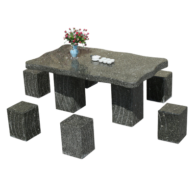 石桌石凳户外别墅摆件天然石材