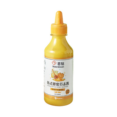 百钻韩式蜂蜜芥末酱280g瓶装家用