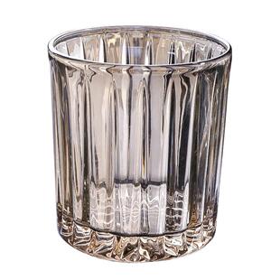 高颜值水晶玻璃洋酒杯家用威士忌轻奢啤酒杯简约耐热水杯子感