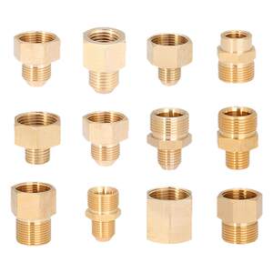 恒灏洗车机配件高压洗车机出水口转换接头变径14转22外丝15纯铜高压管水枪对接头