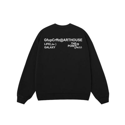 重磅男款美式休闲青少年圆领卫衣