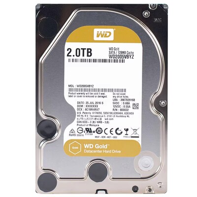 WD2005FBYZ西部数据3.5寸2T金盘