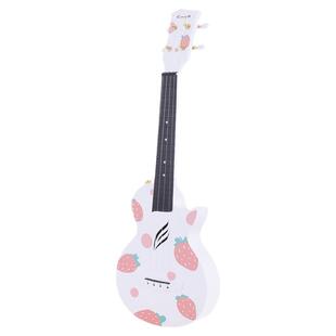enya恩雅NOVAU草莓琴碳纤维尤克里里初学者23寸儿童女入门礼物