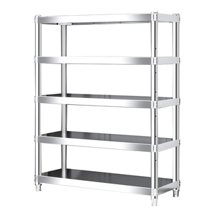 不锈钢仓储货架置物架落地多层厨房阳台商用饭店仓库收纳架子定制