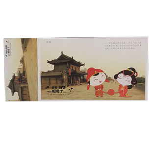 陕西西安旅游纪念品特色明信片景点景色风土民情朕略萌大唐遗风