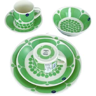 Arabia芬兰新款黄色\绿色星期天系列陶瓷餐具马克杯咖啡杯碗盘子