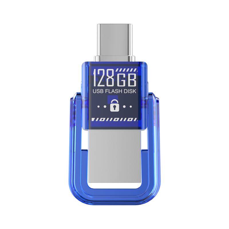 纽曼高速蓝牙加密U盘手机电脑两用双接口typec128g苹果密码优盘