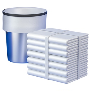 宾馆酒店专用客房用品一次性白色平口加厚小垃圾袋小号45家用透明