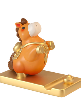 2026生肖马年摆件吉祥物手机支架马上有钱桌面装饰品年会新年礼物