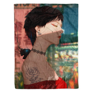 赛博朋克2077强尼银手露西德克斯特午休毯沙发毯空调毯子盖毯毛毯