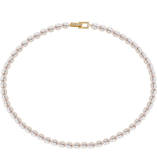 职场推荐 南珠宫 咏结 无核淡水珍珠项链米形小清新C-X067SD-J