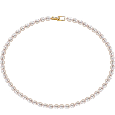 南珠宫925银淡水珍珠米形