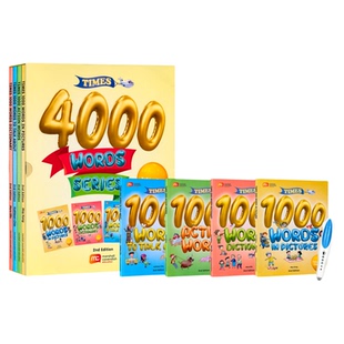 times 4000 words series 小达人点读少儿英语图解词典4册全套小学英语核心词汇4000常见词日常口语情景对话中英双语发音