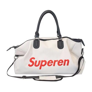 SUP旅行包手提单肩斜挎包superme男女时尚出差大行李袋运动健身包