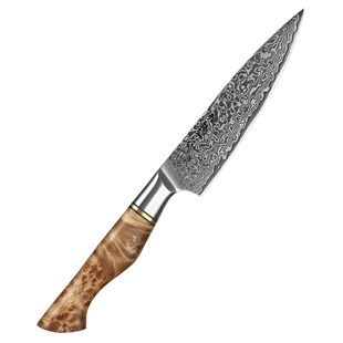 和臻-大马士革厨刀5英寸万用刀家用水果切刀削皮刀多用便携小厨刀