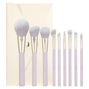 花漾紫樱化妆刷套刷套装散粉刷腮红刷眼部刷鼻影刷镰刀眼线刷沧州